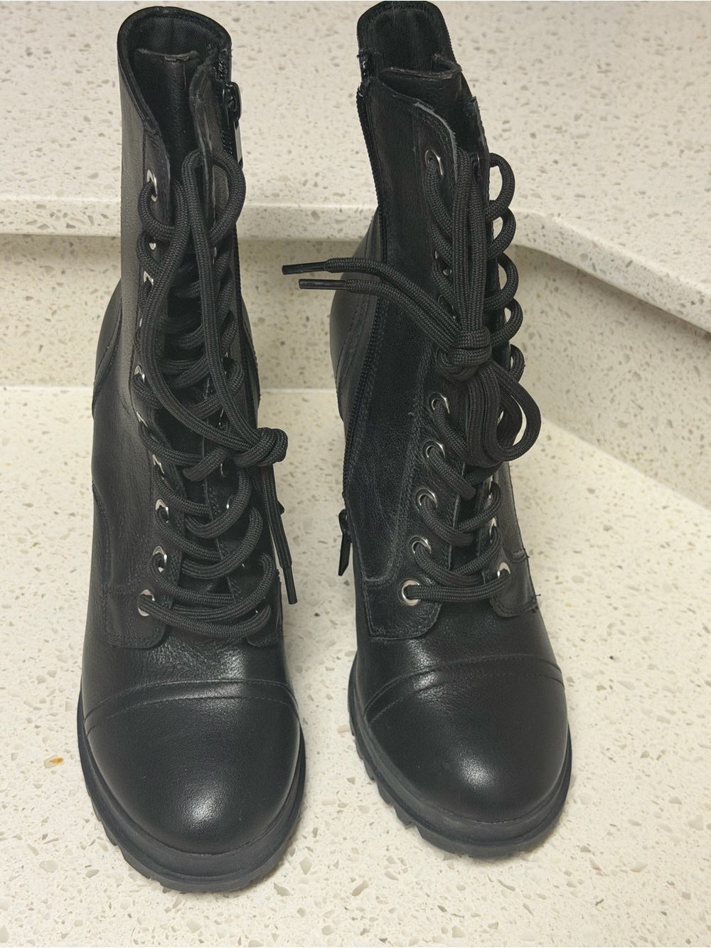 & Other Stories Black Lace-Up Combat Boots